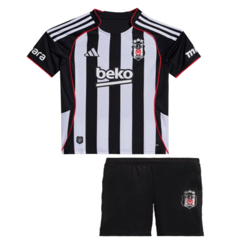 Beşiktaş Siyah Beyaz 2026-2027 Çocuk Kişiye Özel İsim ve Numara Baskılı Futbol Forması