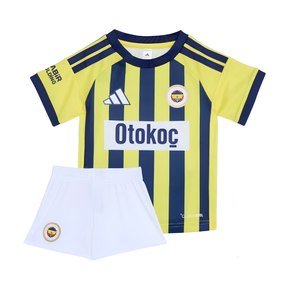 Fenerbahçe Sarı Lacivert 2026–2027 Yeni Sezon Kişiye Özel İsimli ve Numara Baskılı Çocuk Futbol Forması